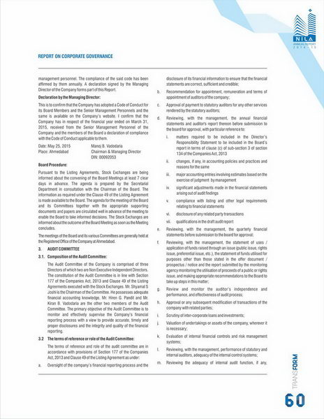 Report on Corporate Governance