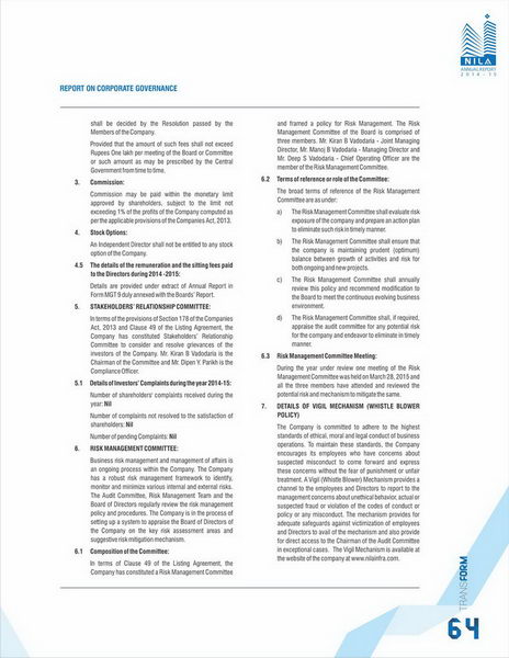 Report on Corporate Governance